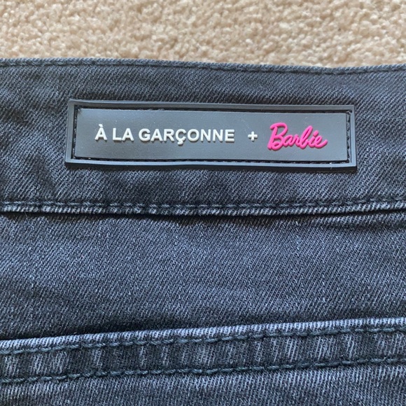 Black High Rise Skinny Jeans with Rope Detail - Picture 10 of 10